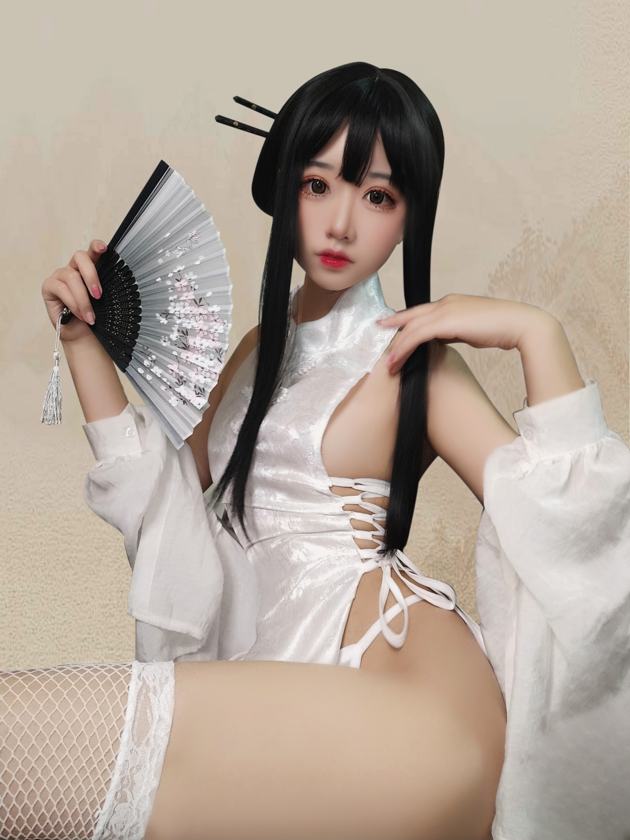 猫君君 - NO.016 _MaoJun 绑带旗袍 [16P]-XikXak